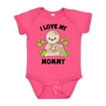 thumbnail image 1 of Inktastic Cute Sloth I Love My Mommy with Green Leaves Boys or Girls Baby Bodysuit, 1 of 5