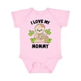 thumbnail image 1 of Inktastic Cute Sloth I Love My Mommy with Green Leaves Boys or Girls Baby Bodysuit, 1 of 5