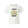 thumbnail image 1 of Inktastic Cute Sloth I Love My Mommy with Green Leaves Youth T-Shirt, 1 of 5