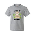 thumbnail image 1 of Inktastic Cute Sloth I Love My Mommy with Green Leaves Youth T-Shirt, 1 of 5