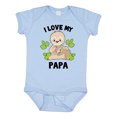 thumbnail image 1 of Inktastic Cute Sloth I Love My Papa with Green Leaves Boys or Girls Baby Bodysuit, 1 of 5