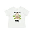 thumbnail image 1 of Inktastic Cute Sloth I Love My Papa with Green Leaves Boys or Girls Baby T-Shirt, 1 of 5