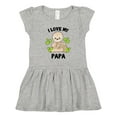 thumbnail image 1 of Inktastic Cute Sloth I Love My Papa with Green Leaves Girls Toddler Dress, 1 of 5