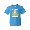 thumbnail image 1 of Inktastic Cute Sloth I Love My Pawpaw with Green Leaves Youth T-Shirt, 1 of 5