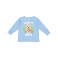 thumbnail image 1 of Inktastic Cute Sloth I Love My Poppi with Green Leaves Boys or Girls Long Sleeve Toddler T-Shirt, 1 of 5