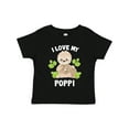 thumbnail image 1 of Inktastic Cute Sloth I Love My Poppi with Green Leaves Boys or Girls Toddler T-Shirt, 1 of 5