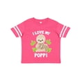thumbnail image 1 of Inktastic Cute Sloth I Love My Poppi with Green Leaves Boys or Girls Toddler T-Shirt, 1 of 5