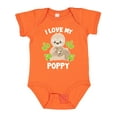 thumbnail image 1 of Inktastic Cute Sloth I Love My Poppy with Green Leaves Boys or Girls Baby Bodysuit, 1 of 5