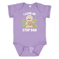 thumbnail image 1 of Inktastic Cute Sloth I Love My Step Dad with Green Leaves Boys or Girls Baby Bodysuit, 1 of 5