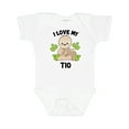 thumbnail image 1 of Inktastic Cute Sloth I Love My Tio with Green Leaves Boys or Girls Baby Bodysuit, 1 of 5