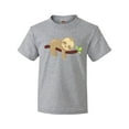 thumbnail image 1 of Inktastic Cute Sloth Sleeping On Tree Branch, Lazy Sloth Youth T-Shirt, 1 of 5