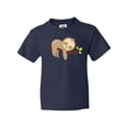 thumbnail image 1 of Inktastic Cute Sloth Sleeping On Tree Branch, Lazy Sloth Youth T-Shirt, 1 of 5