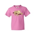 thumbnail image 1 of Inktastic Cute Sloth Sleeping On Tree Branch, Lazy Sloth Youth T-Shirt, 1 of 5
