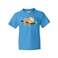 thumbnail image 1 of Inktastic Cute Sloth Sleeping On Tree Branch, Lazy Sloth Youth T-Shirt, 1 of 5
