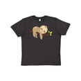 thumbnail image 1 of Inktastic Cute Sloth Sleeping On Tree Branch, Lazy Sloth Youth T-Shirt, 1 of 5