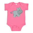 thumbnail image 1 of Inktastic Cute Smiling Baby Hippo Boys or Girls Baby Bodysuit, 1 of 5