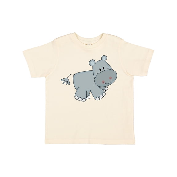 Inktastic Cute Smiling Baby Hippo Boys or Girls Toddler T-Shirt