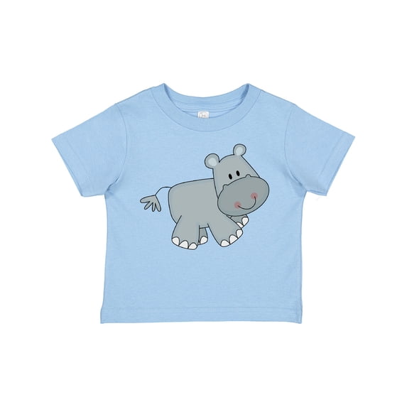 Inktastic Cute Smiling Baby Hippo Boys or Girls Toddler T-Shirt