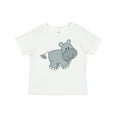 thumbnail image 1 of Inktastic Cute Smiling Baby Hippo Boys or Girls Toddler T-Shirt, 1 of 5