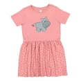 thumbnail image 1 of Inktastic Cute Smiling Baby Hippo Girls Toddler Dress, 1 of 5