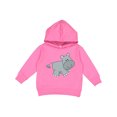 thumbnail image 1 of Inktastic Cute Smiling Baby Hippo Toddler Hoodie, 1 of 4