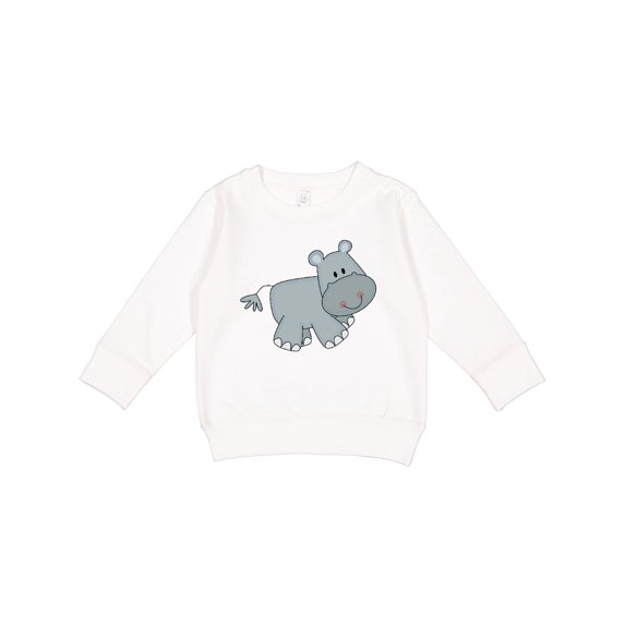 Inktastic Cute Smiling Baby Hippo Toddler Sweatshirt