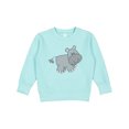 thumbnail image 1 of Inktastic Cute Smiling Baby Hippo Toddler Sweatshirt, 1 of 4