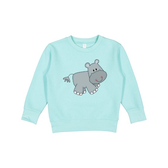 Inktastic Cute Smiling Baby Hippo Toddler Sweatshirt