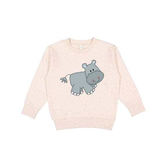 Inktastic Cute Smiling Baby Hippo Toddler Sweatshirt