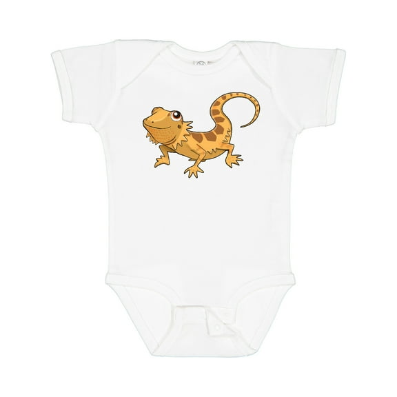 Inktastic Cute Smiling Bearded Dragon Boys or Girls Baby Bodysuit