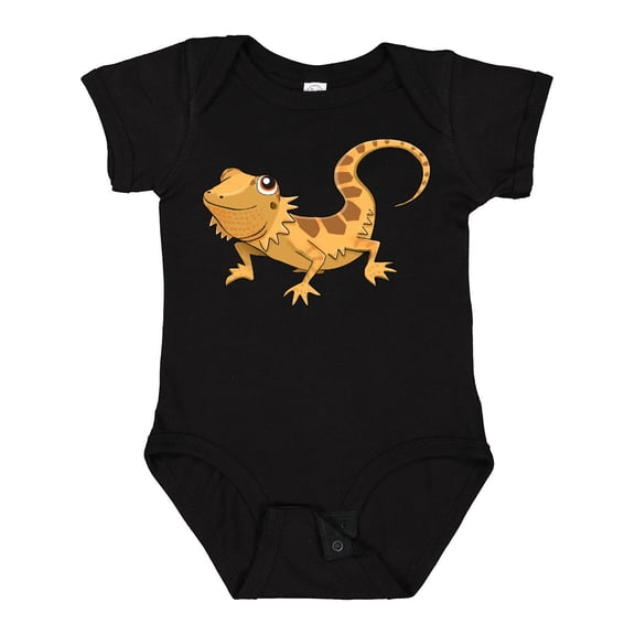 Inktastic Cute Smiling Bearded Dragon Boys or Girls Baby Bodysuit