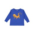 thumbnail image 1 of Inktastic Cute Smiling Bearded Dragon Boys or Girls Long Sleeve Toddler T-Shirt, 1 of 5