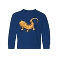 thumbnail image 1 of Inktastic Cute Smiling Bearded Dragon Long Sleeve Youth T-Shirt, 1 of 5