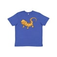 thumbnail image 1 of Inktastic Cute Smiling Bearded Dragon Youth T-Shirt, 1 of 5