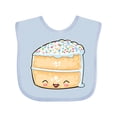 thumbnail image 1 of Inktastic Cute Smiling Cake with Confetti Sprinkles Boys or Girls Baby Bib, 1 of 4