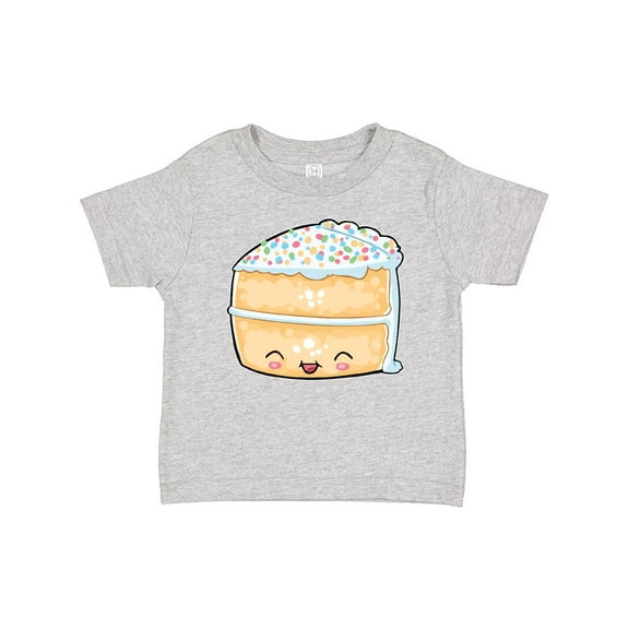 Inktastic Cute Smiling Cake with Confetti Sprinkles Boys or Girls Baby T-Shirt