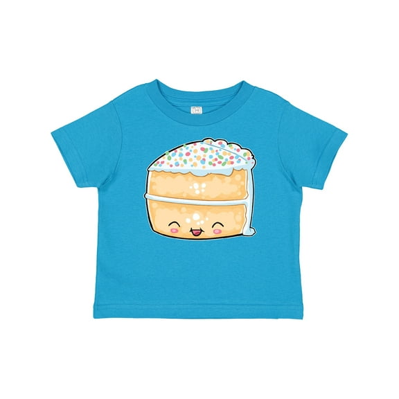 Inktastic Cute Smiling Cake with Confetti Sprinkles Boys or Girls Baby T-Shirt