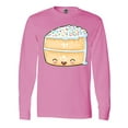 thumbnail image 1 of Inktastic Cute Smiling Cake with Confetti Sprinkles Long Sleeve T-Shirt, 1 of 5
