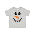 thumbnail image 1 of Inktastic Cute Smiling Snowman Face with Carrot Nose Boys or Girls Baby T-Shirt, 1 of 5
