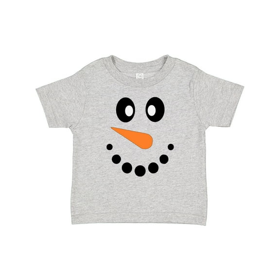 Inktastic Cute Smiling Snowman Face with Carrot Nose Boys or Girls Baby T-Shirt
