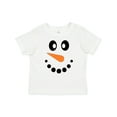 thumbnail image 1 of Inktastic Cute Smiling Snowman Face with Carrot Nose Boys or Girls Baby T-Shirt, 1 of 5