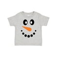 thumbnail image 1 of Inktastic Cute Smiling Snowman Face with Carrot Nose Boys or Girls Toddler T-Shirt, 1 of 5