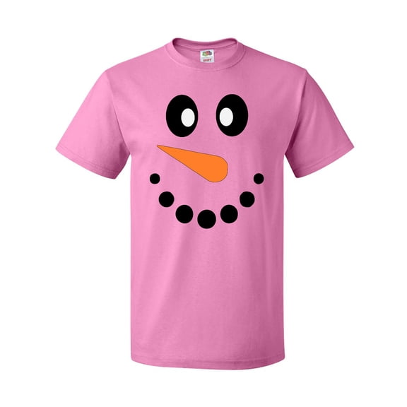 Inktastic Cute Smiling Snowman Face with Carrot Nose T-Shirt