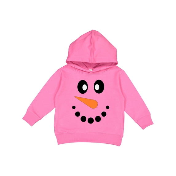 Inktastic Cute Smiling Snowman Face with Carrot Nose Toddler Hoodie