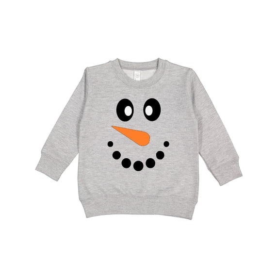 Inktastic Cute Smiling Snowman Face with Carrot Nose Toddler Sweatshirt