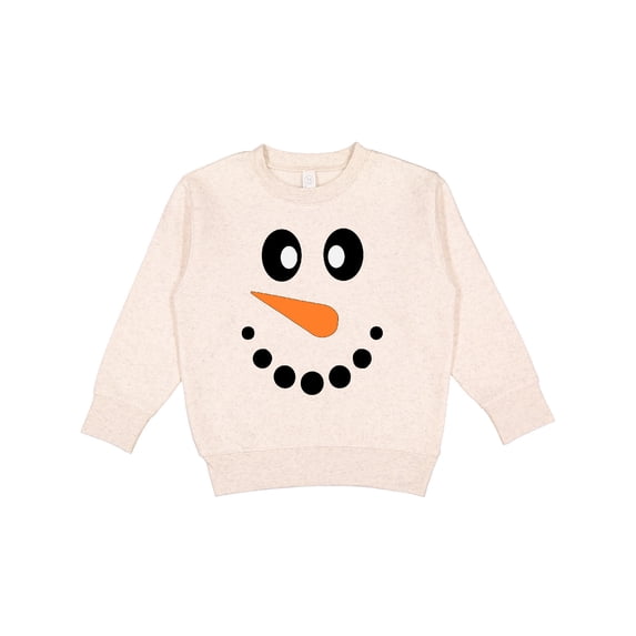 Inktastic Cute Smiling Snowman Face with Carrot Nose Toddler Sweatshirt