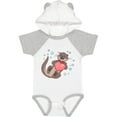 thumbnail image 1 of Inktastic Cute Smiling Valentine's Day Otter with Heart Boys or Girls Baby Bodysuit, 1 of 5