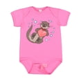 thumbnail image 1 of Inktastic Cute Smiling Valentine's Day Otter with Heart Boys or Girls Baby Bodysuit, 1 of 5
