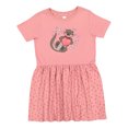 thumbnail image 1 of Inktastic Cute Smiling Valentine's Day Otter with Heart Girls Toddler Dress, 1 of 5