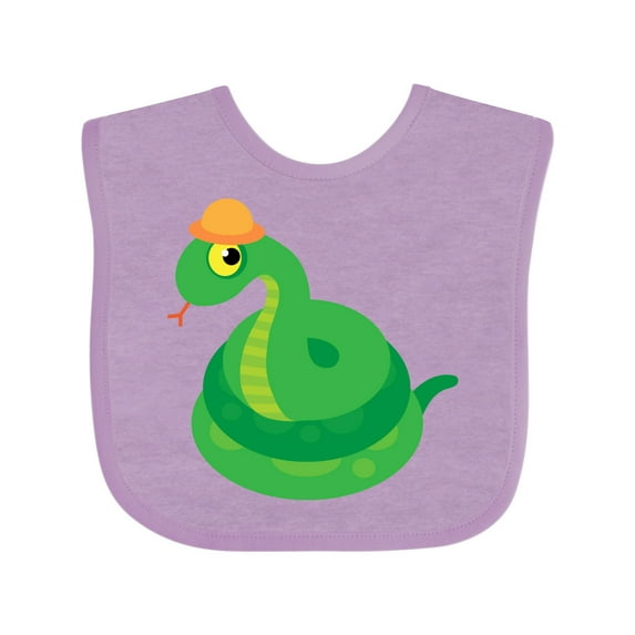 Inktastic Cute Snake Boys or Girls Baby Bib
